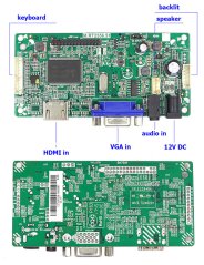 M.RT2556.51 Univerzální eDP TFT Displej Ovládací Deska s Audio Vstupem