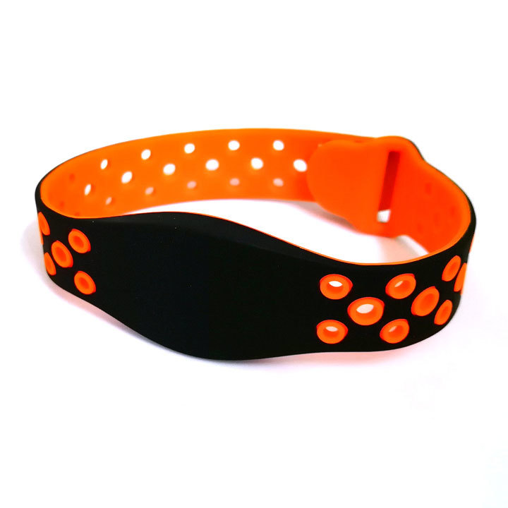 ICWB-01 RFID silikonový náramek - 13.56MHz - Barva: Fialová