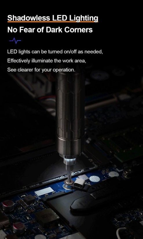 Inteligentní elektrický šroubovák MINIWARE ES15s s řízením pohybu