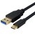USB-C M - USB 3.0-A M OTG Cable, 0.25m