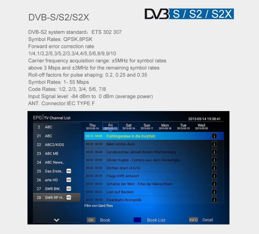 MECOOL M8S Plus DVB-S/S2/S2 2/16GB Android 9.0 Pie