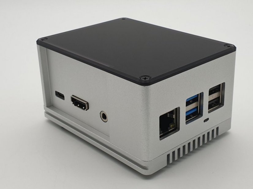 ecoPI PRO HP: Hliníkové pouzdro pro ROCK PI 4 - Barva: Černá