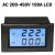 D85-2042A AC 200-450V/100A 2v1 LCD Digitálny Ampérmeter/Voltmetr