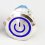 LED tlačítkový spínač 12-24V, 3A, 16mm, IP66 - vodotěsný
