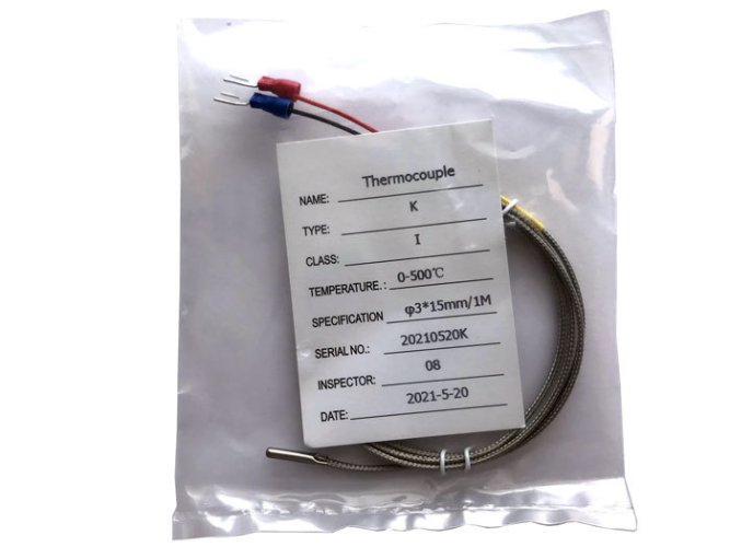 Termočlánek pro 3D tisk typ-K, 3x15mm
