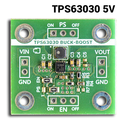 TPS63030 spínací Buck-Boost regulátor s až 96% účinností