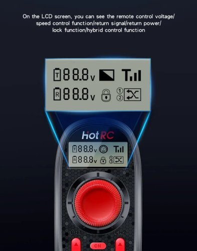 HotRC DS-600 6kanálový vysílač 2,4GHz FHSS