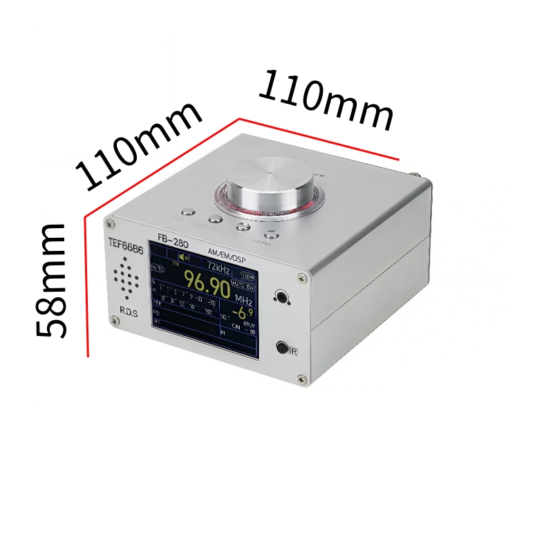 DIY TEF6686 Desktop Radio – Full Band DSP AM/FM RDS with Remote
