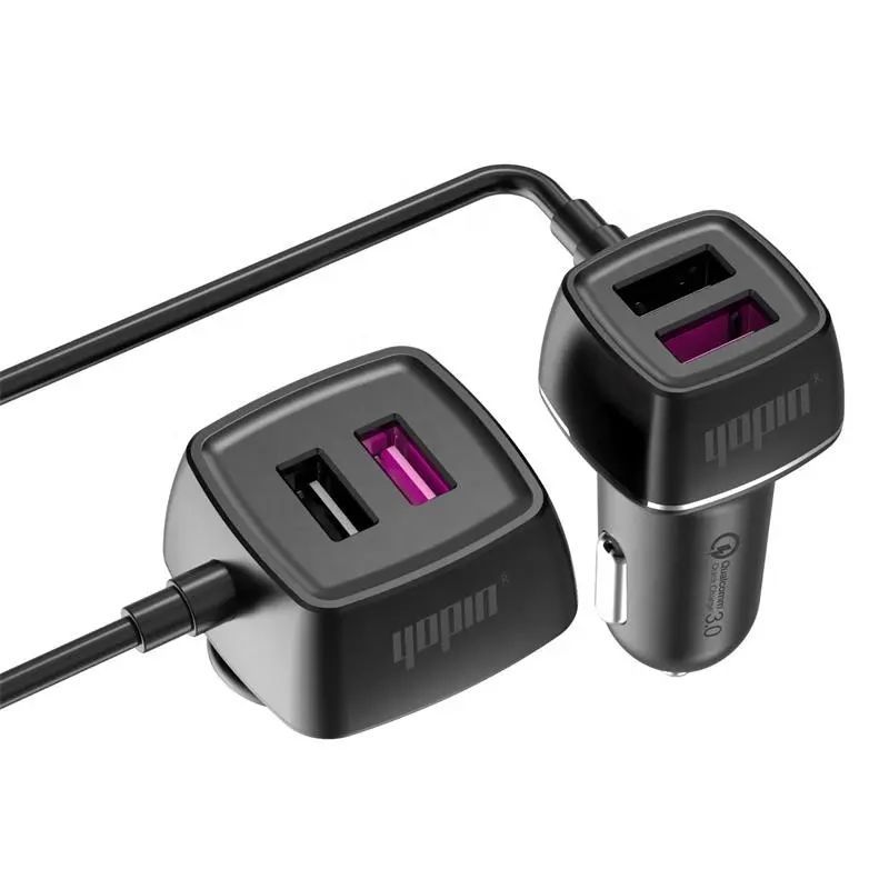 EC15 60W automobilová nabíječka s QC3.0 a 4x USB-A