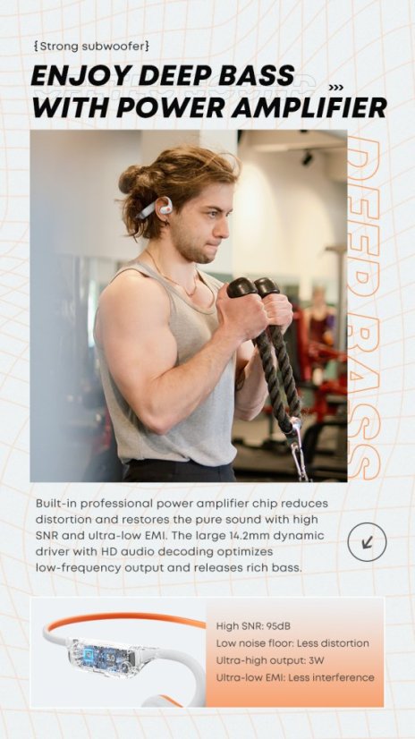 OPENTEC Race 4 Open-Ear Headphones – Wireless Sport Headphones