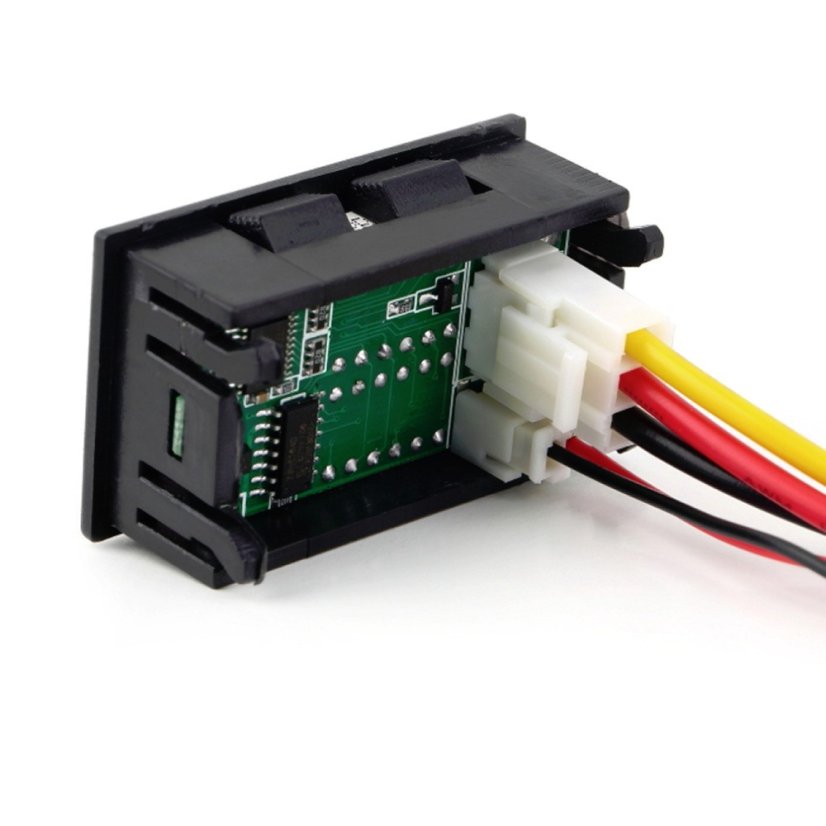 Digitální ampérmetr/voltmetr YB27VA 0-100V DC - Jmenovitý proud zátěže: 50A