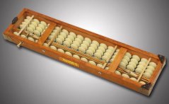 Soroban - Luxusní dřevěné japonské počítadlo s 17 sloupci