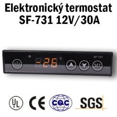 SF-731 12V/30A - Elektronický termostat na chladenie