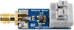 Miniatúrny vysokofrekvenčný 9:1 impedančný konvertor (BALUN) HF
