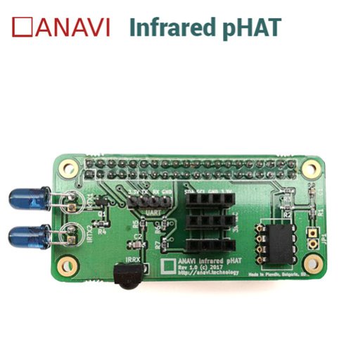 ANAVI Infrared pHAT - Chytrý dálkový ovladač pro Raspberry Pi