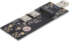 M.2 NGFF Key B to USB 3.0 Adapter with 6-pin Slot for 2 SIM Cards