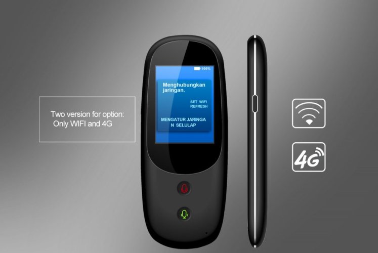 T6 Vícejazyčný Přenosný Hlasový Překladač s WiFi a 4G