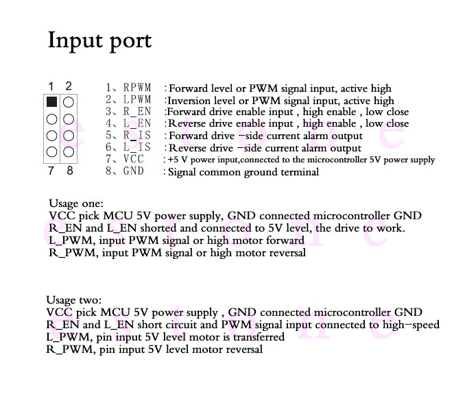 IBT-2 H-Bridge PWM Motor Driver 6-27V 43A for Arduino