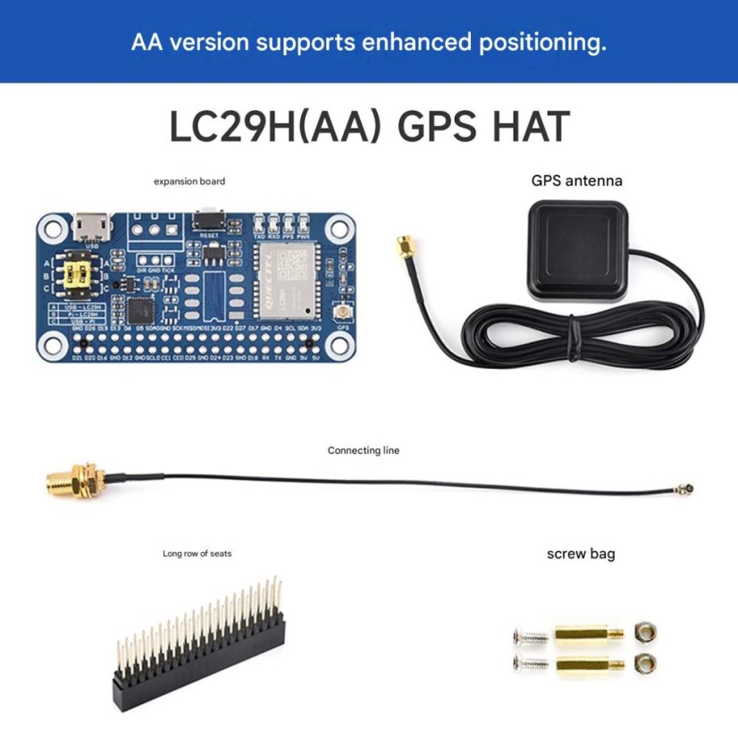 LC29H rozšiřující deska GNSS + GPS anténa