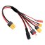 Testovací kabel pro baterie 5v1, rozbočovací