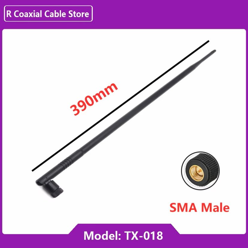2.4/5GHz, 9dbi, 390mm WiFi anténa - Konektor: RPSMA-M