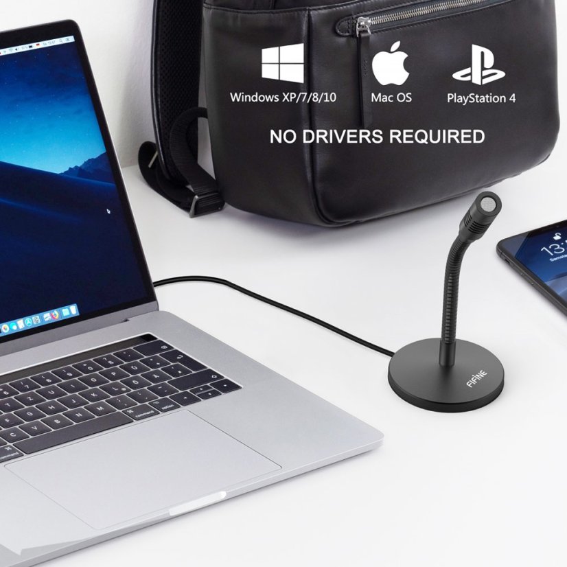 K050 USB Mikrofon pro PC s vysokou kvalitou zvuku