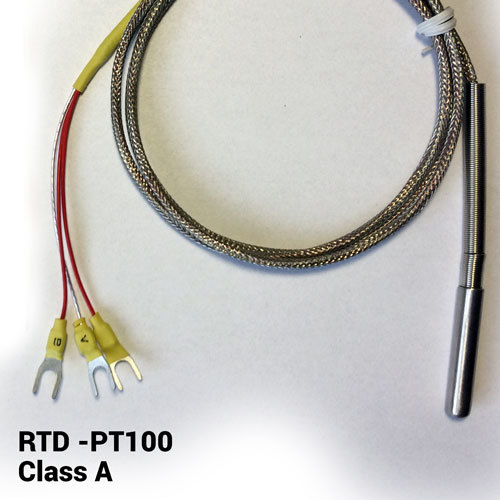 RTD Teplotní čidlo s kovovým opředením a trubkou