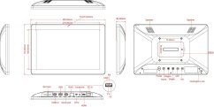 10.1" řada WF 2, průmyslový Android tablet, dotyk, PoE a VESA