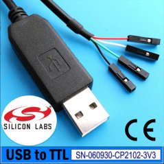 USB do TTL UART interface kábel Silabs CP2102 - DuPont 3.3V