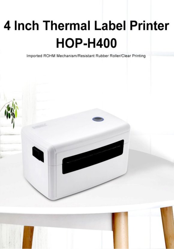 H400B 110mm USB+BT termální tiskárna štítků