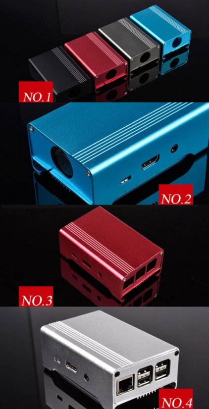 Aluminium Case for Raspberry Pi 3 Model 3B/2B/B+