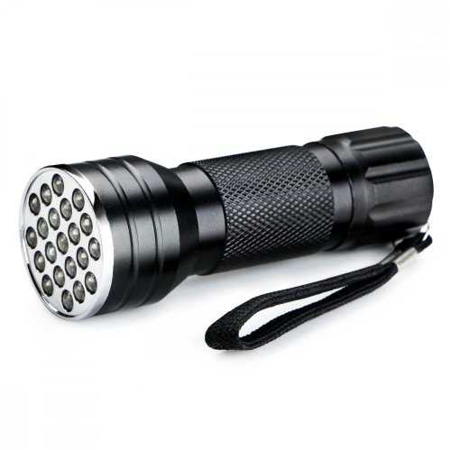 SV021 21 UV LED svítilna 2W - Účinná UV baterka s 21 LED diodami