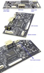 X4 40Pin LVDS HDMI Ovládací Doska pre TFT Displeje