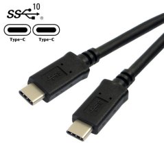 USB-C/USB-C kabel UC-198-B, černý, 3A, 1-3m