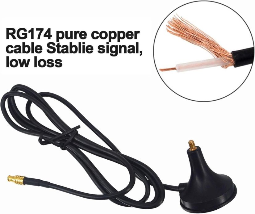 1090MHz anténa pro ADS-B USB dongly s MCX konektorem