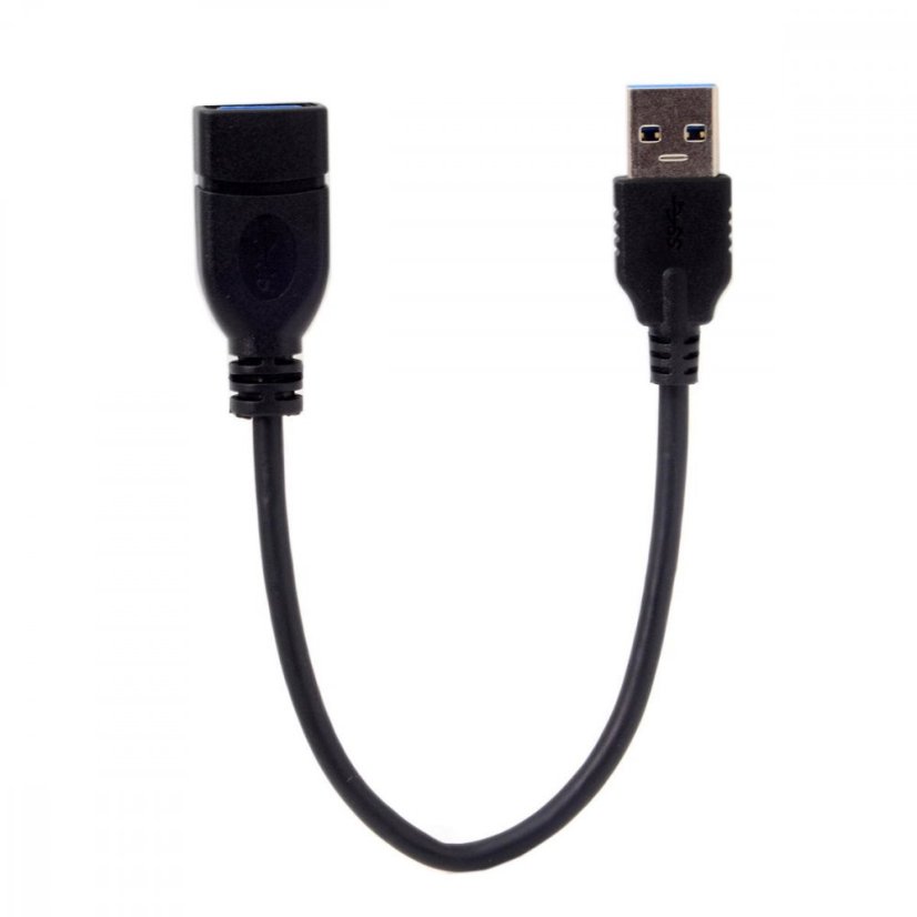 USB 3.0 A (M) - USB A (F) prodlužovací kabel, 30 cm