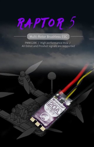 ESC pro drony Flycolor Raptor5 G071 20A/35A/50A