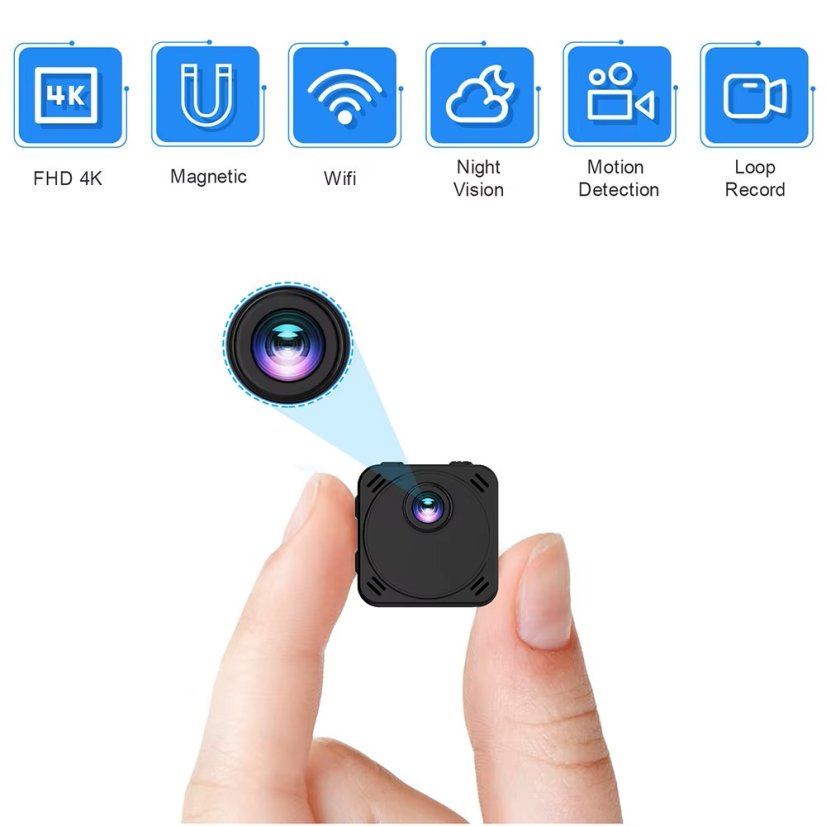 R89 Mini WiFi IP Kamera, vysoce kvalitní video