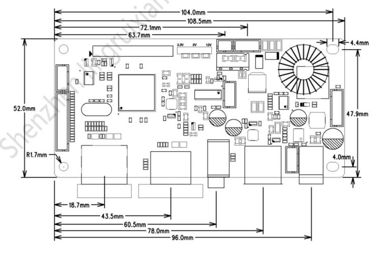 Deska ovládání displeje XY-RL6463_1H1DP1USB_V1.0 RTD2513 DP-HDMI na LVDS
