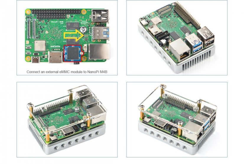 NanoPi M4B s chladičem