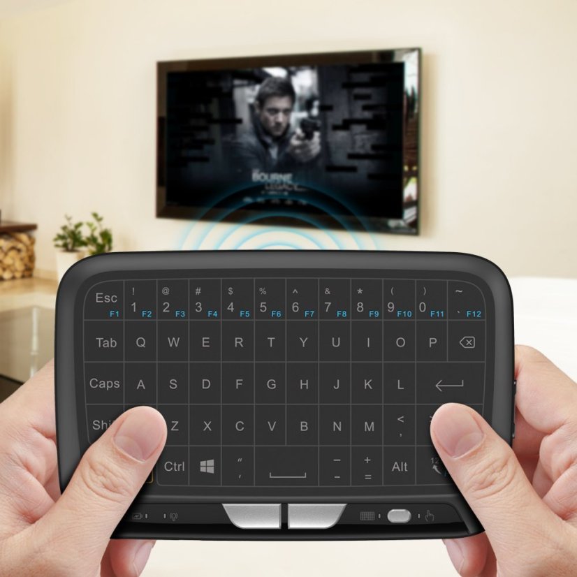 H18 Mini Touchpad Keyboard - Wireless QWERTY Keyboard with Touchpad