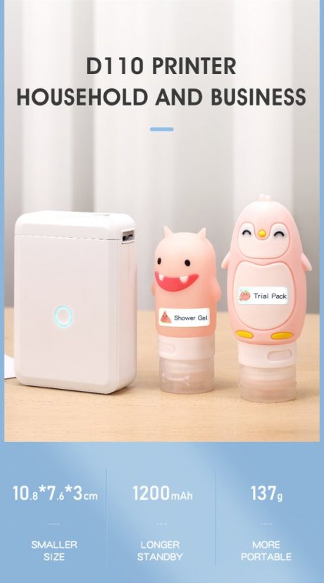 Niimbot D110 Wireless Label Printer - Fast and Efficient Thermal Printing