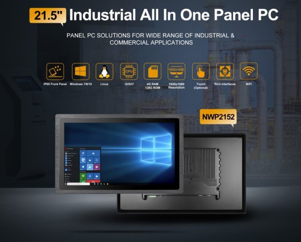 NWP2152 Průmyslový tablet 21.5 palce s i3-6100U