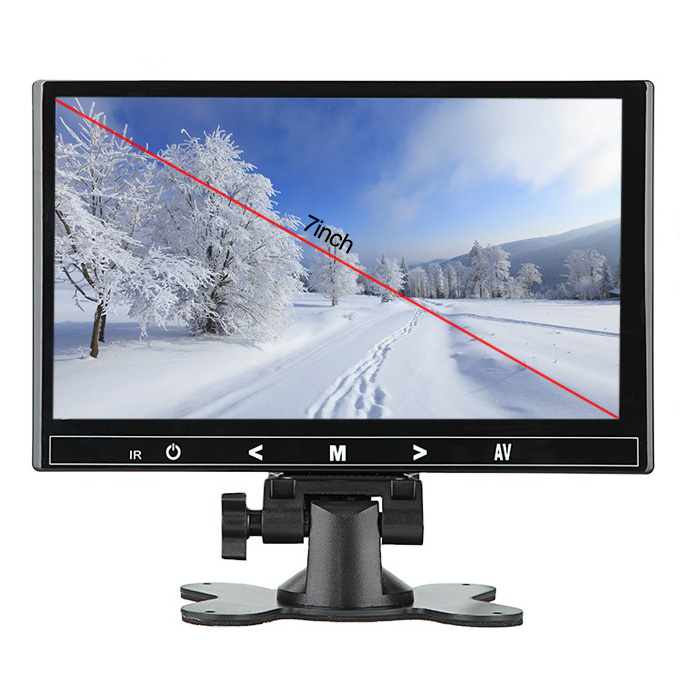7" Monitor do auta HDMI AV USB – Mini displej - Typ displeje: IPS 1024x600