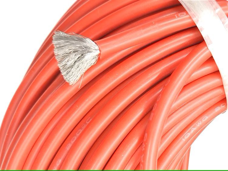 Silikonový vodič Cu 6mm2 10AWG - 10m