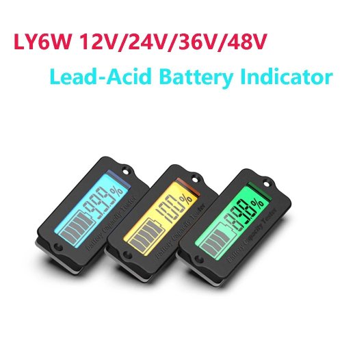 LY6N 12V-48V LCD Měřič Stavu Baterie