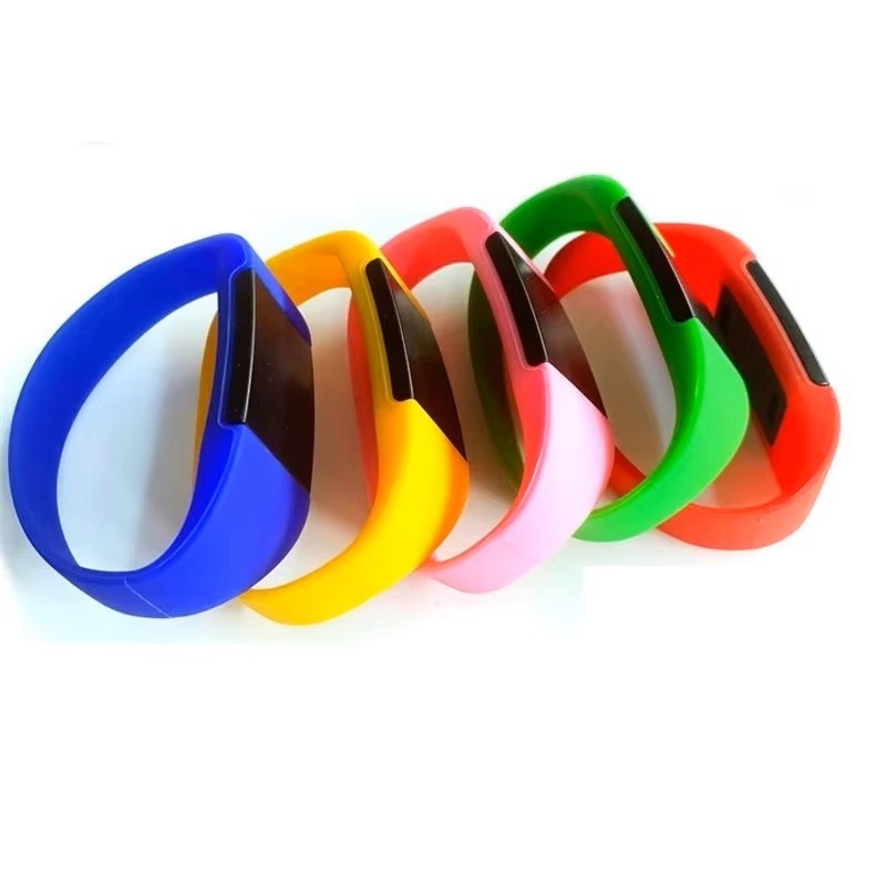 CX02155 T5577 125kHz RFID Silikonový Náramek s Přepisovatelným ID - Barva: Modrá