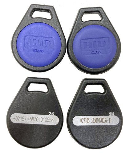 HID iCLASS 13.56MHz RFID čip pro klíčenku - originální - Kapacita paměti: 2k bit (256 Byte)