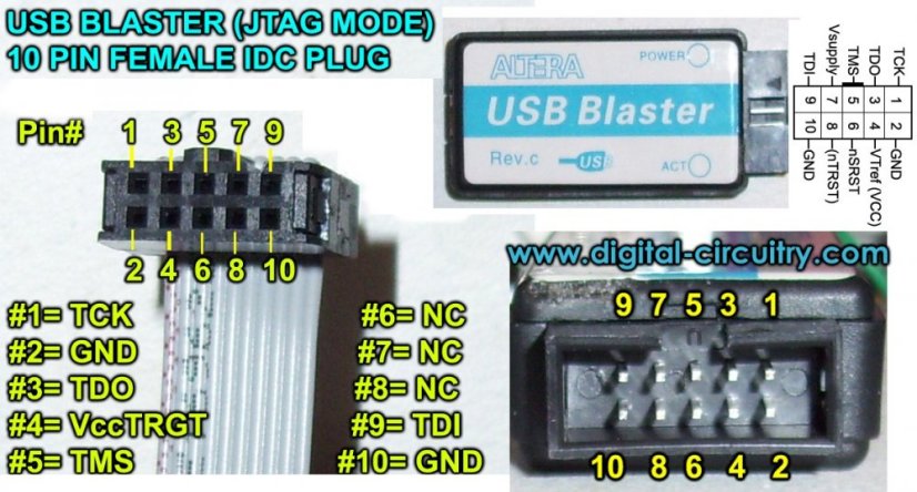 USB Blaster - Programovací kabel pro Altera CPLD/FPGA/JTAG