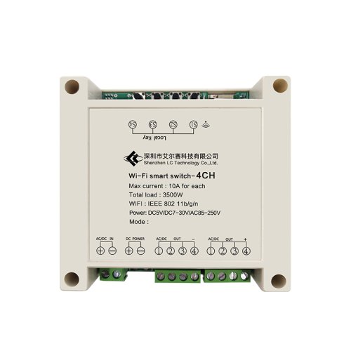 4-kanálový bezdrátový přepínač Smart Home WiFi LC-EWL-4R-HS - Model: LC-EWL-4R-HS-D5 (5V)
